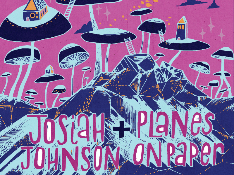 Tour Poster color bright trippy lettering illustration show poster
