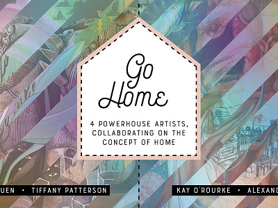 Go Home - art show poster digital gradient mesh illustration poster design show poster