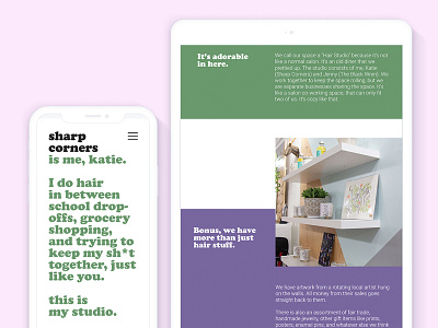 Sharp Corners Website branding copywriting design ux web website
