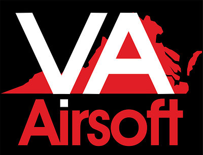 Logo for the VA Airsoft Community avantgarde branding logo typography typography design virginia