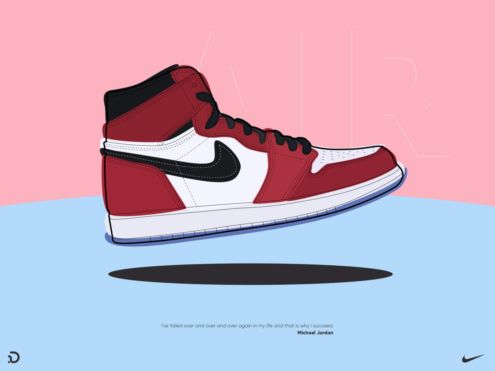 Nike Air Jordan red illustration jordan nike air shoe nike