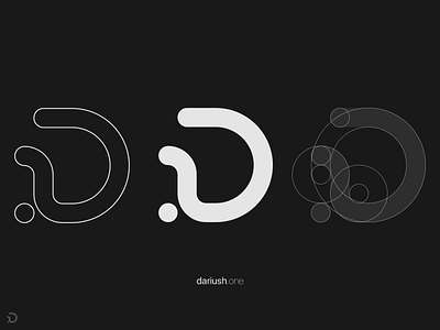 Dariush.one d logo logo deisgn logo design persian type d