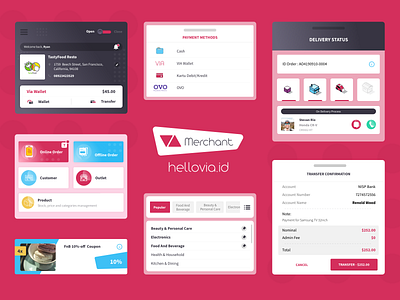 Merchant APP - Hello VIA app app design minimalist ui design ui ux ux design