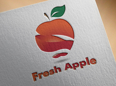 Fresh Apple Logo book cover design branding business card business card design creative business card design illustration logo typography uniqe business card