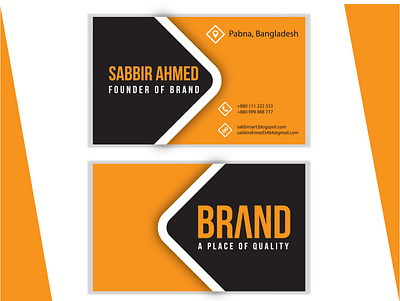 Brand business card Design book cover design book covers branding business card business card design creative business card design illustration logo uniqe business card