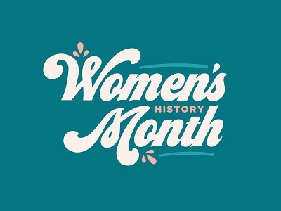 Women's History Month branding color color palette design feminist graphic design illustration logo typography womens history month