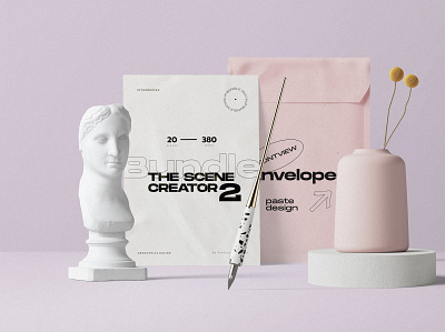 Free envelope and paper mockups with bust branding design free free mockup freebies mock up mock ups mockup scene creator