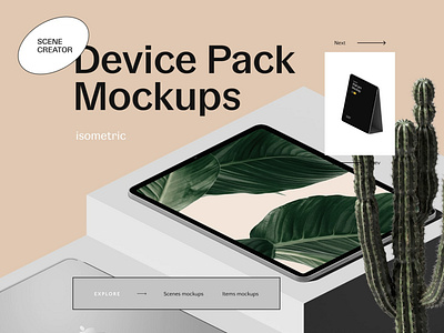 Device Pack Mockups / Isometric