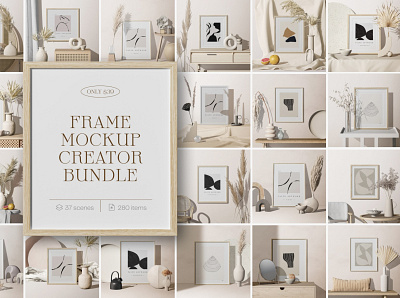 Frame mockup creator – Bundle graphicdesign