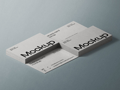 Composition Of Business Card Mockup Isometric