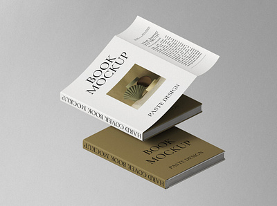 Book Mockups With Soft Cover Isometric stationery mockups