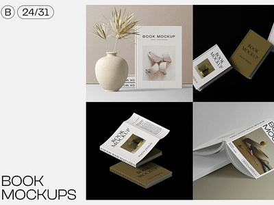 55 book mockups