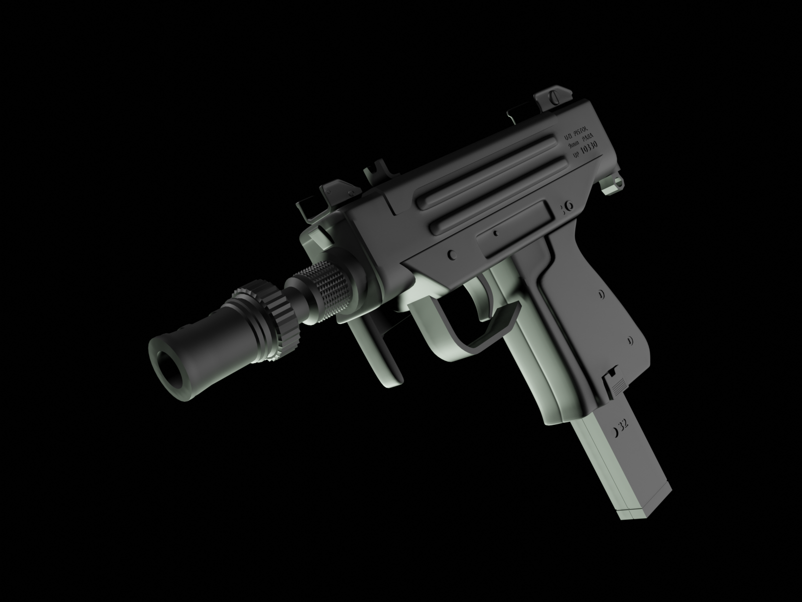 3d Micro Uzi By Akhmad Ali On Dribbble