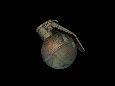 Grenade 3d 3d art design grenade illustration weapon