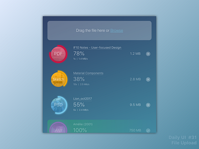 Daily UI 031 - FileUpload 031 dailui daily 100 challenge file ui upload