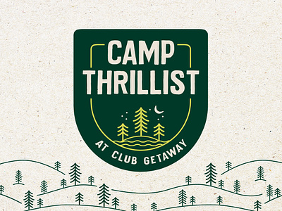 Camp Thrillist Branding branding design illustration logo typography