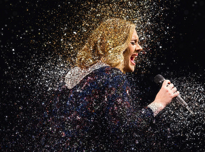 Delaware North – Adele adele branding design glitter sparkle wembley