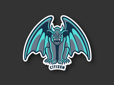 003 Gargoyle citizen collect collectable gargolye monster sticker