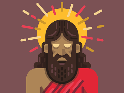 JC avatar beard christ god halo holy icon jc jesus logo majesty robe
