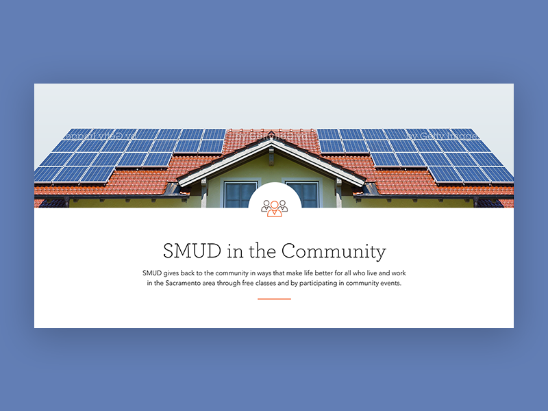 SMUD - Banner Design utility user experience ux ui component user interface design visual design design banner design banner smud