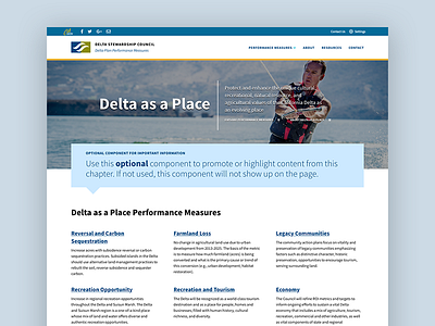 Delta Stewardship Council - Landing Page concept delta design government landing landing page mockup page visual design web design website