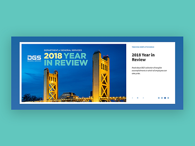 Department of General Services - Carousel carousel design design front end back end government images news sacramento site core slider ui user interface user interface design visual design