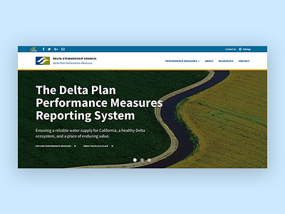 Delta Stewardship Council - Hero Design