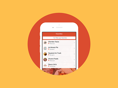 Diamond Plate - Favorites app bookmark design diamond plate favorites food food truck app food trucks mobile mobile app sacramento save ui user interface user interface design visual design
