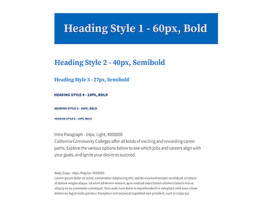Typography Style Guide design headings style guide styles type typography ui user interface user interface design visual design web typography