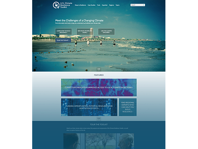 U.S. Climate Resilience Toolkit climate science web design