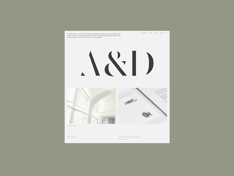 ZELen architecture branding clean design minimal portfolio typography ui visual identity web website