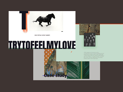 Try to feel my love clean creative creative agency creative portfolio design minimal portfolio typography ui ux visual identity web website wordpress