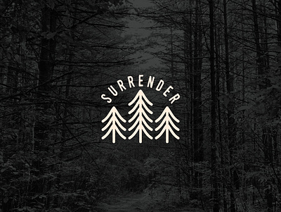 Surrender design flat graphic design hiking icon illustration illustrator minimal nature nature logo trees vector