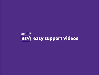 Easy Support Videos design flat graphic design icon illustrator logo logo design minimal typography vector