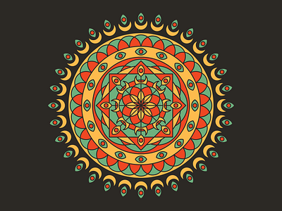 032221 geometric geometrical geometry illustration illustrator mandala mandalaart sacred geometry vector