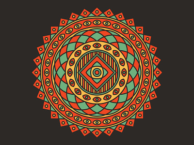 032421 flat geometric geometry graphic design illustration illustrator mandala vector