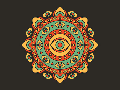032521 design geometric geometry graphic design illustration illustrator mandala minimal psychedelic vector