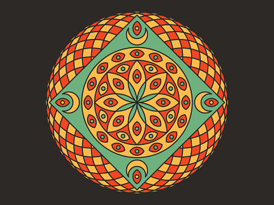 032721 flat geometric geometry illustration illustrator mandala psychedelic sacred geometry vector