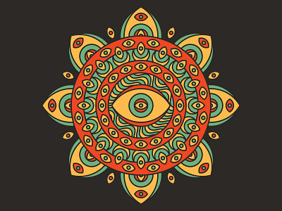 My Doors Are Open design geometric geometry graphic design illustration mandala psychedelic sacred geometry vector