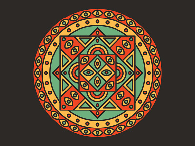 Discipline design flat geometric geometry graphic design illustrator mandala psychedelic sacred geometry vector