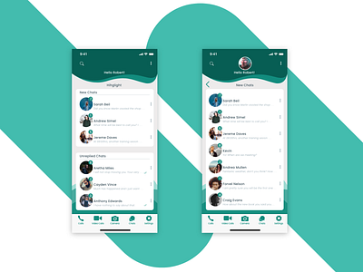 Whatsapp - UX/UI Redesign app branding clean design minimal mobile ui ux web