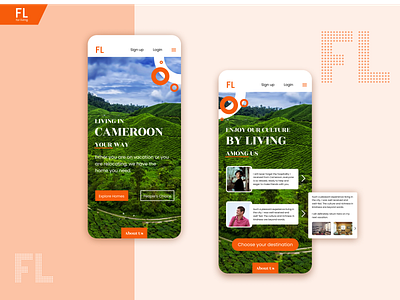 For Living - web mobile animation app css 3 design interaction design iphone x mobile ui ux web