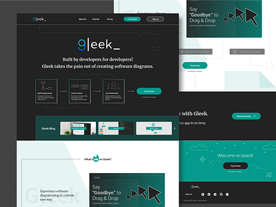 Welcome to Gleek - diagramming software app angularjs app design diagramming software software design ui ux web