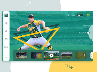 Baseball - app app ball baseball design event game game design interaction design mlb scores sport stadium ui ux web