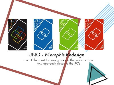 UNO - Memphis Redesign memphis minimalist redesign uno