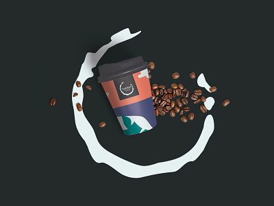 Molokai - Arabica Roasters & Coffee Shop / Cup design adobephotoshop branding coffee design graphicdesign gravit designer identity minimalist vector illustration