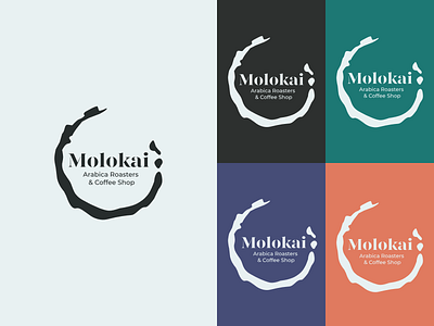 Molokai - Arabica Roasters & Coffee Shop v2 brand identity branding coffee coffeeshop design graphicdesign gravit designer logo minimalist vector