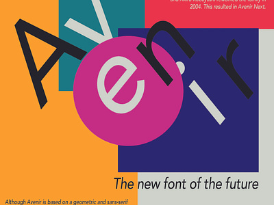 Avenir Typographic Poster avenir calarts coursera graphicdesign ill poster typography