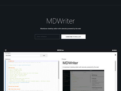 MDWriter - Markdown desktop editor with steroids markdown node.js nw