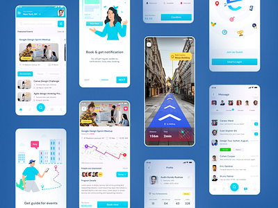Event app case study 2020 augmented reality creative design mobile app design